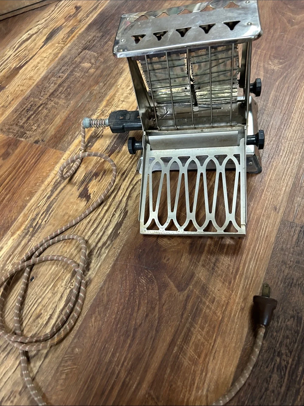 Vintage 1914 Westinghouse Stainless Steel Toaster Slot Rack - Silver